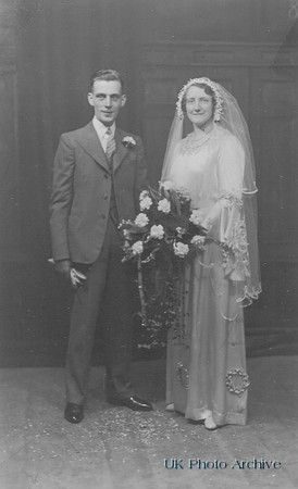 A 1940s Bride And Groom