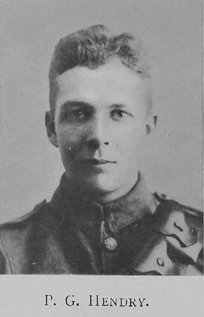 Hendry P G Gnr Royal Garrison Artillery