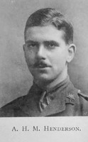 Henderson A H M 2nd Lt 4th Kings Own Scottish Borderers