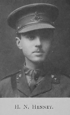 Henney H N 2nd Lt Royal Field Artillery
