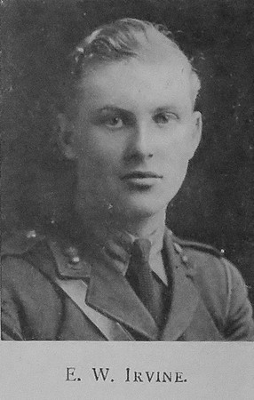 Irvine E W 2nd Lt Royal Field Artillery