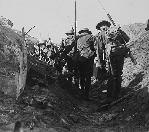 Reinforcements Going Forward Through Communication Trenches To Support Men Holding Out St Julien