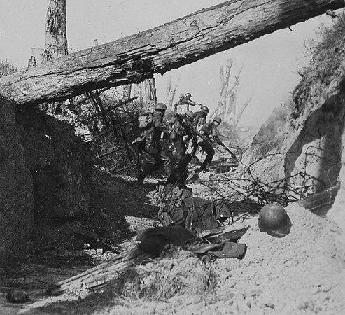 Infantry Storming And Seizing Successive Entrenchments Of The Wotan Line Near Queant