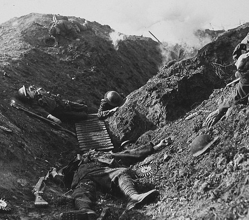 Men Who Fell Covering The Retreat Of The 5th Army At Albert During 1918