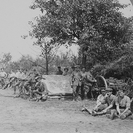 A Battery Of Royal Field Artillery Snatching A Few Minutes Rest