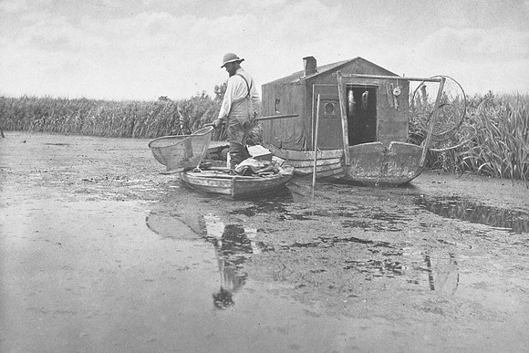 An Eel Catchers House 1886