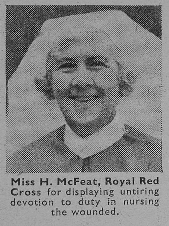 McFeat H Nurse Royal Red Cross