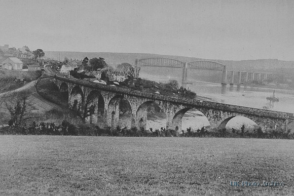 The Border Of Devon The Royal Albert Bridge 1920s