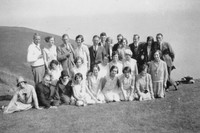 A Group Of People On A Day Out At The Coast 1930s
