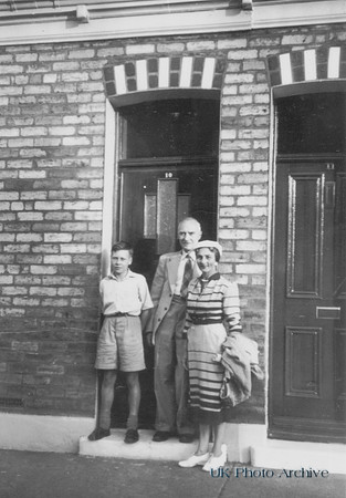 The Sturt Family Outside 10 Paxton Terrace Sunderland In The 1950s