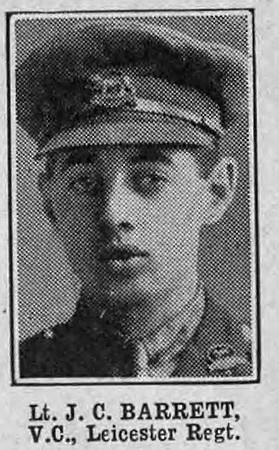 Barrett J C Lt VC Leicestershire Regiment
