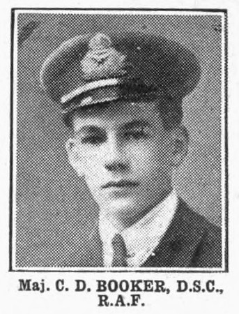 Booker C D Major DSC Royal Naval Air Service Trans To Royal Air Force