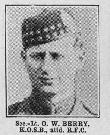 Berry O W 2nd Lt Royal Flying Corps