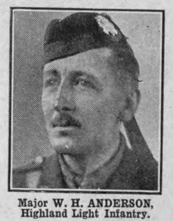 Anderson W H Major VC Highland Light Infantry
