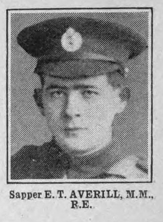 Averill E T Sapper MM Royal Engineers