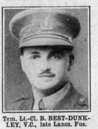 Best-Dunkley B Temp Lt Col VC Lancashire Fusiliers