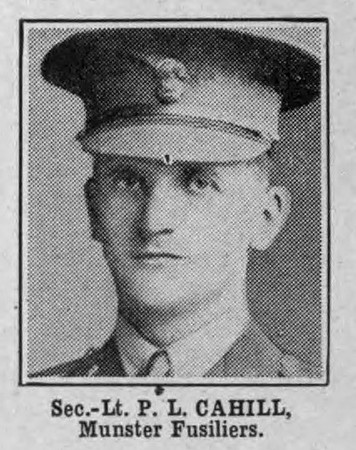 Cahill P L 2nd Lt Royal Munster Fusiliers
