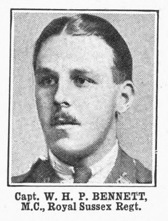 Bennett W H P Captain MC Royal Sussex Regiment