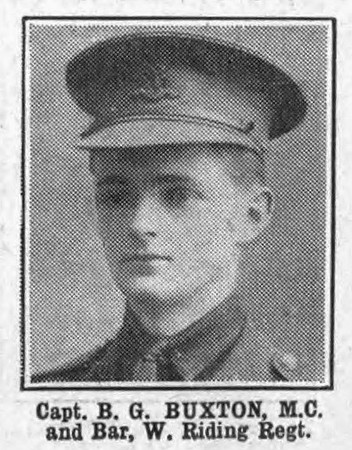 Buxton B G Captain MC+Bar West Riding Regiment