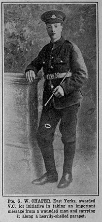 Chafer G W Pte VC East Yorks Regiment