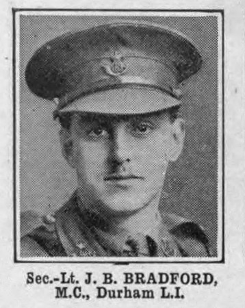Bradford J B 2nd Lt MC 18th Durham Light Infantry
