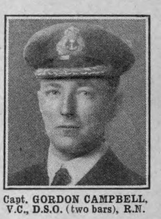 Campbell G Captain VC DSO+ 2 Bars Royal Navy