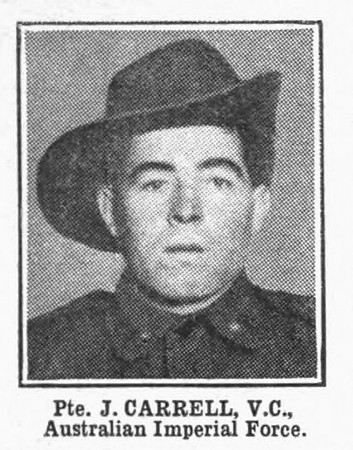 Carroll J Pte VC 33rd Australian Infantry