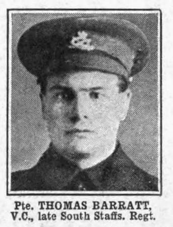 Barratt T Pte VC South Staffs Regiment