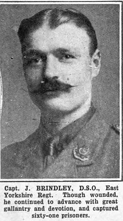 Brindley J Captain DSO East Yorkshire Regiment
