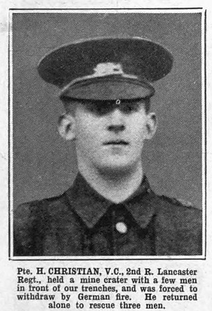 Christian H Pte VC 2nd Kings Own Royal Lancaster Regiment