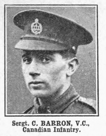 Barron C Sergt VC Canadian Infantry