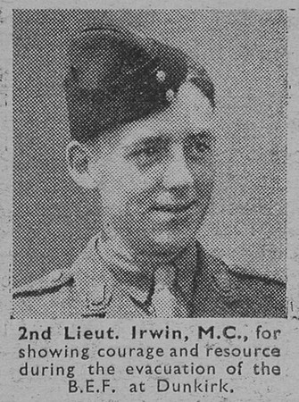 Irwin 2nd Lt MC