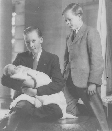 Two Brothers With A Baby 1920s
