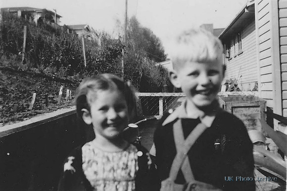 Little Boy And Girl Named Clara And Spencer Stoneman 1930s
