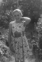 A Little Girl In A Summer Dress 1950s