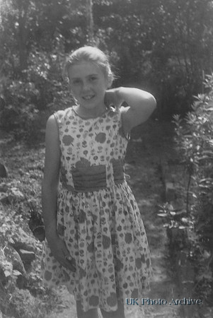A Little Girl In A Summer Dress 1950s