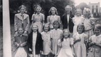 A Group Of 1950s Happy Young Girls