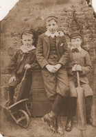 Victorian Boys With Their Toys