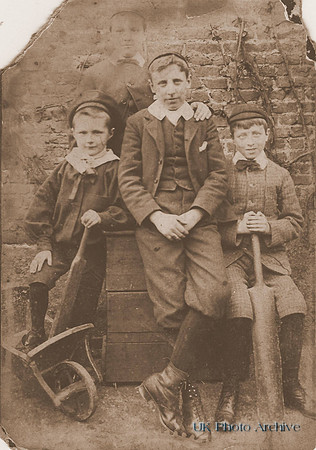 Victorian Boys With Their Toys
