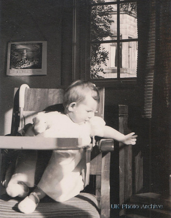 A Baby In A Highchair 1960s