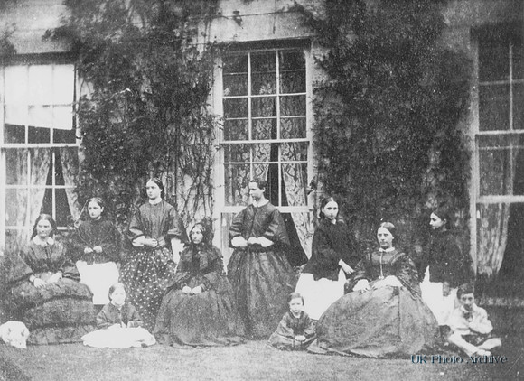 The Denshire Family Outside Ashtead House 1861