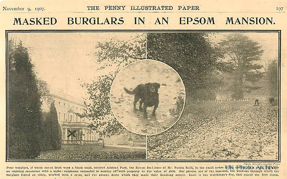 Masked Burglars At Ashtead Park House 1907