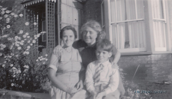 A Family In The Front Garden 1920s