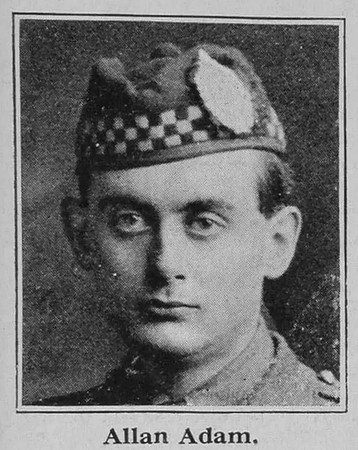 Adam A Lt 7th Argyll And Sutherland  Highlanders