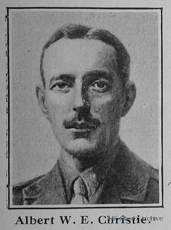 Christie A W E Lt 2nd Worcestershire Regiment