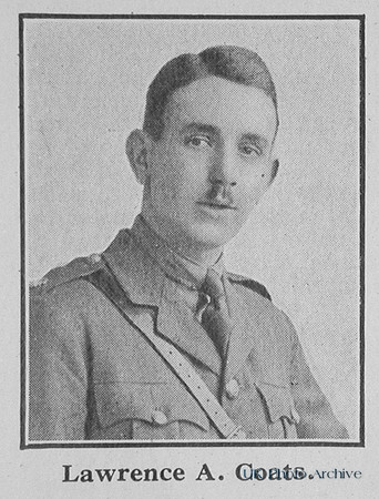 Coats L A 2nd Lt 15th Attd 8th Northumberland Fusiliers