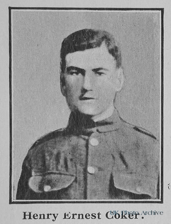 Coker H E Pte 6953 9th Queen's Royal West Surrey Regiment