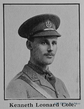 Cole K L 2nd Lt 3rd Attd 1st York And Lancs Regiment