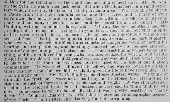 Colebrook G B 2nd Lt 1st Queens Royal West Surrey Regiment Obit Part 3