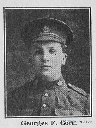 Cote G F Pte 22852 14th Canadian Expeditionary Force
